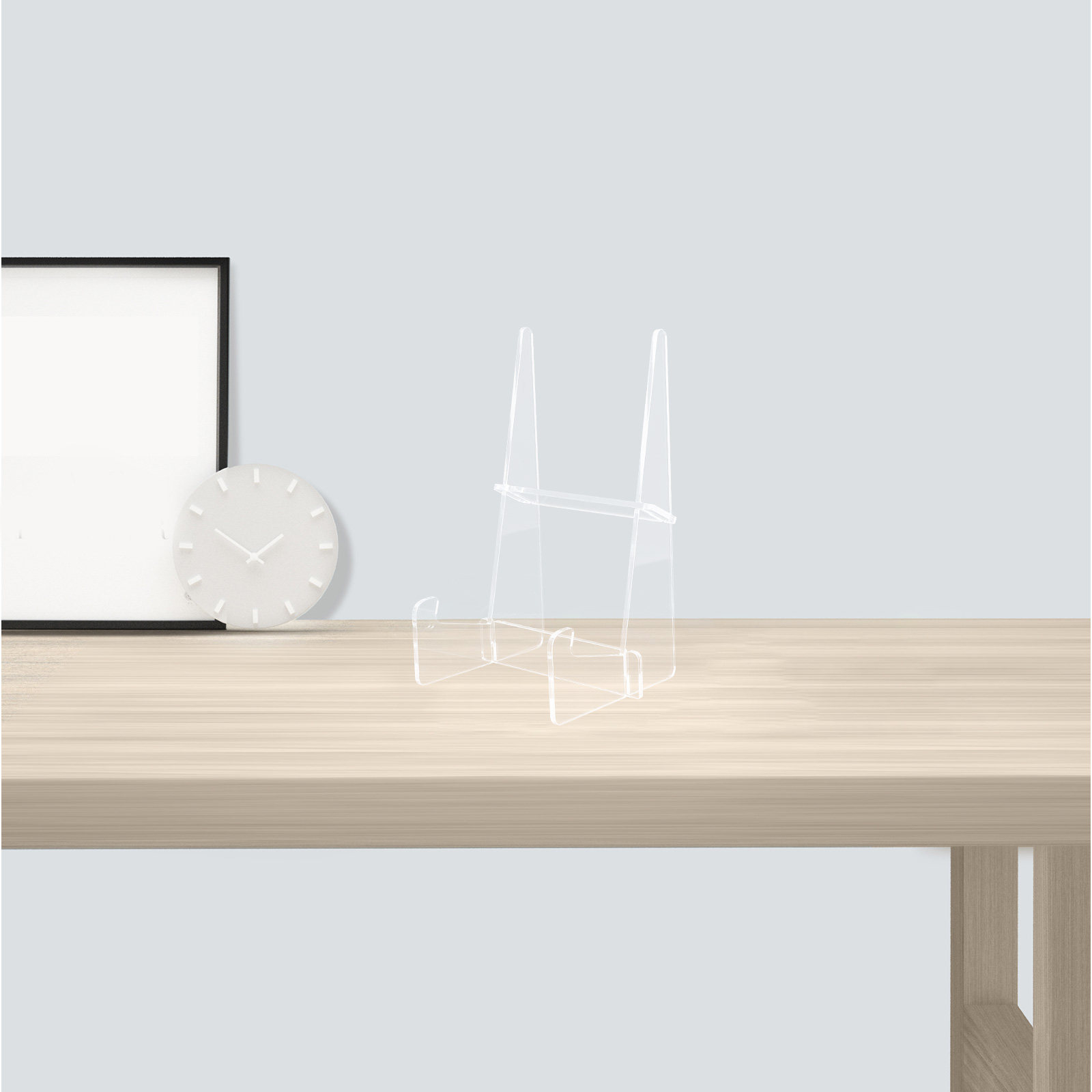 Clear Acrylic Book Stand Holder - แท่นวางหนังสือทำอาหารอะคริลิกใส แข็งแรง ทนทาน ใช้งานได้หลากหลาย สำหรับวางหนังสือสูตรอาหารบนเคาน์เตอร์ครัว