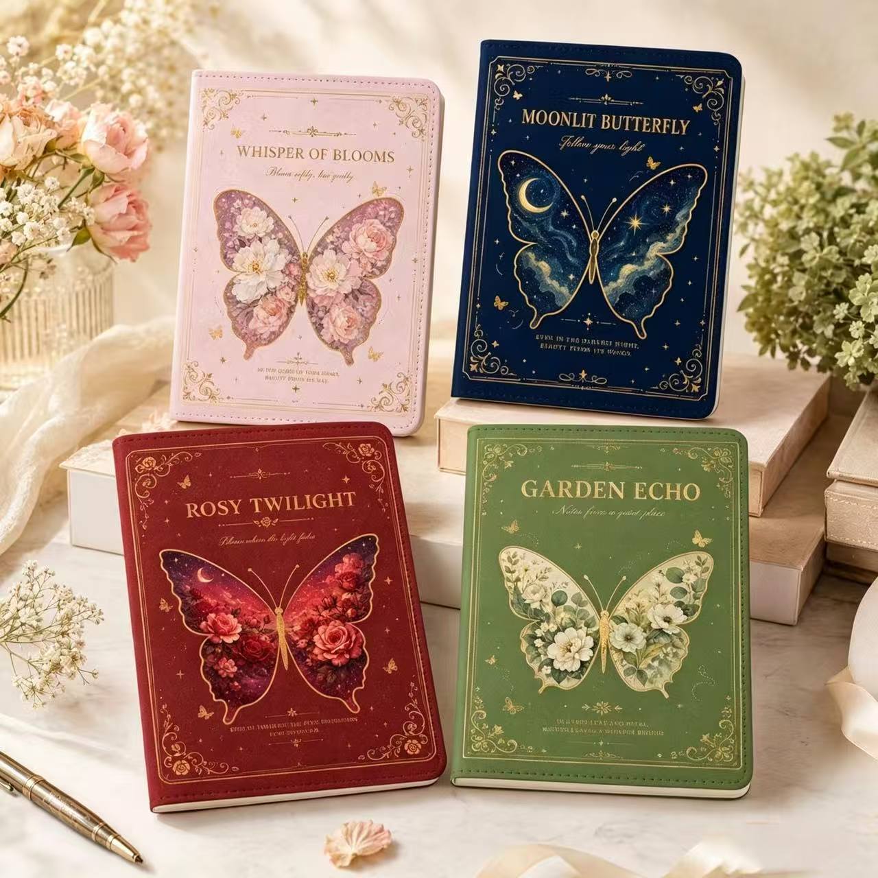 สมุดบันทึกหนังลายผีเสื้อวินเทจ - Vintage Leather Journal Notebook บทวิจารณ์และราคา